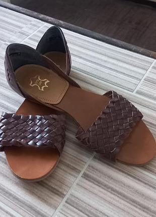 Шкіряні сандалії босоніжки плетінки 5th avenue