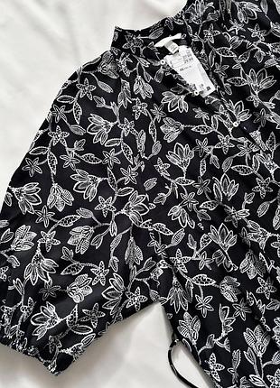 Легка вільна сукня в квітковий принт h&m 7