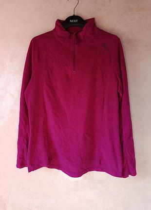 Флісова кофта / реглан / тонка фліска okay basic (розмір 42/xl), колір фіолетовий