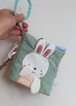 Книжка розвиваюча текстильная м'яка для малюка babyono