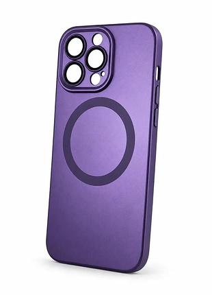Силіконовий чохол із підтримкою magsafe та захисними лінзами на iphone 13 pro max