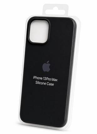 Силіконовий чохол на iphone 13 pro max ( чорний )