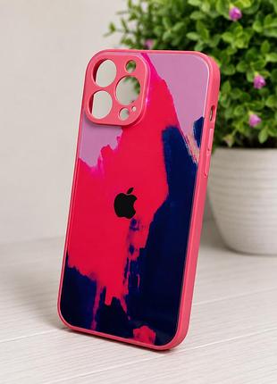 Скляний чохол " gradient " із закритою камерою та глянцевим покриттям на iphone 13 pro max ( № 47 )