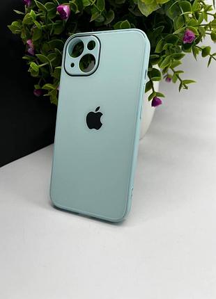 Скляний чохол із закритою камерою та глянцевим покриттям на iphone 13 №17
