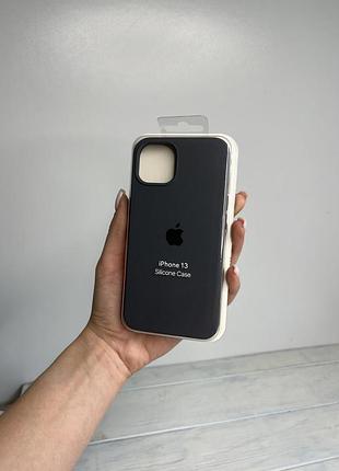 Силіконовий чохол на iphone 13 ( графіт )
