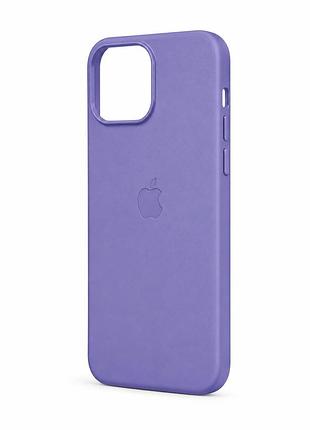 Якісний шкіряний чохол на iphone 13 pro max 1:1 original wisteria
