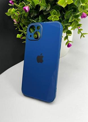 Скляний чохол із закритою камерою та глянцевим покриттям на iphone 13 №8