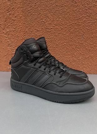 Оригінальні чоловічі зимові кросівки adidas hoops 3.0 mid winterized 41.5-42 розмір 26.5 см
