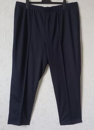 Брюки жіночі трикотажні, сині, батал. eur.58,uk 30, us.26