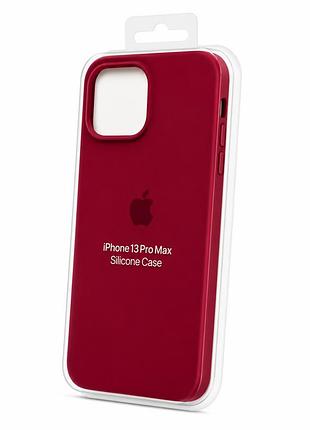 Силіконовий чохол з мікрофіброю та покриттям softtouch для iphone 13 pro max рожевий ( full № 36 )