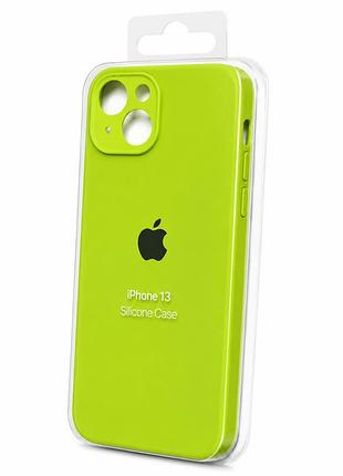 Силіконовий чохол на iphone 13 ( салатовий )