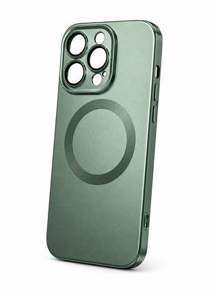 Силіконовий чохол із підтримкою magsafe та захисними лінзами на iphone 13 pro max