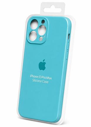 Силіконовий чохол з мікрофіброю та покриттям softtouch для iphone 13 pro max ( full camera № 21 )