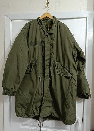 Вінтажна військова парка / куртка m-65 (fishtail parka / us military cold weather parka) з підкладкою.