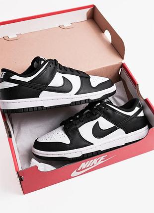 Кросівки жіночі nike dunk low чорно-білі, розмір 36, довжина устілки 23 см