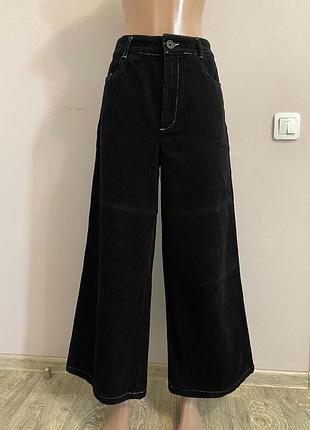 Штаны широкие кюлоты asos design вельветовые брюки р.48/46 женские