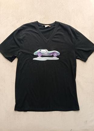 Футболка чоловіча class roberto cavalli з еластаном l/xl