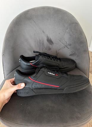 Кросівки чоловічі adidas continental чорні, розмір 45, довжина устілки 30 см
