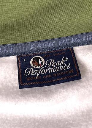 Кофта peak performance r&d зелена чоловіча спортивна флісова фліска реглан лонгслів haglofs nike acg вінтаж вінтажна светр 3