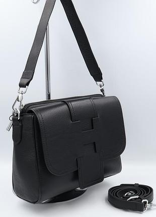 Сумка женская кожаная polina & eiterou c1115h black