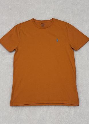 Футболка polo ralph lauren custom slim fit помаранчева, розмір s