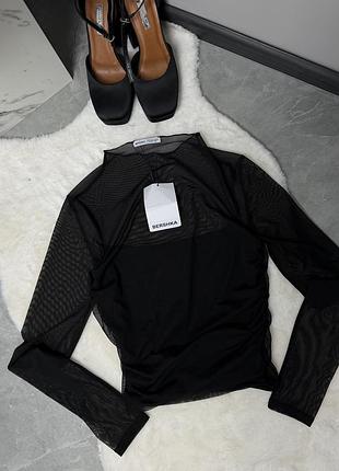 Bershka топ чорний  розмір м