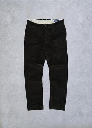 Брюки чоловічі polo ralph lauren вельветові коричневі 32/30