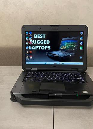 Захищений ноутбук dell 5424 rugged, 14" fhd ips сенсор 1000 nit, i7-8650u, 16gb, 256gb, radeon rx 540 4gb, дві нові оригінальні батареї