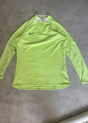 Спортивна кофта чоловіча nike dri-fit strike салатова