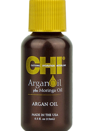 Аргановое масло chi argan oil для сухих волос 15 мл