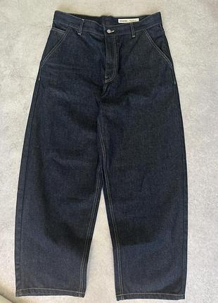 Жіночі джинси bershka raw denim сині