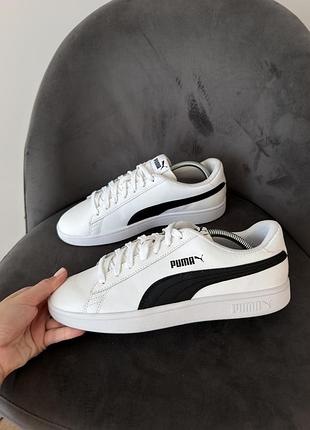 Кросівки жіночі puma smash білі, розмір 40, довжина устілки 25,5 см