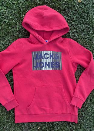 Худі підліткове jack & jones червоне