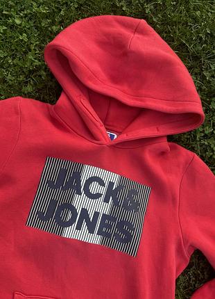 Худі підліткове jack & jones червоне 3