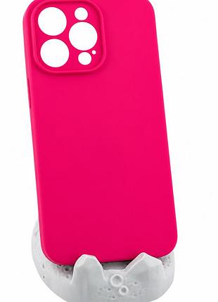 Чехол silicone case box для apple iphone 15 pro max бампер soft touch с микрофиброй розовый (без лого)