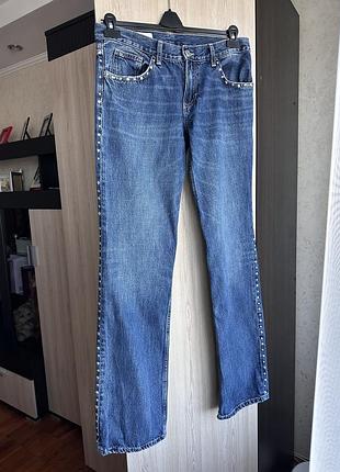 Джинси zara з металевими заклепками
