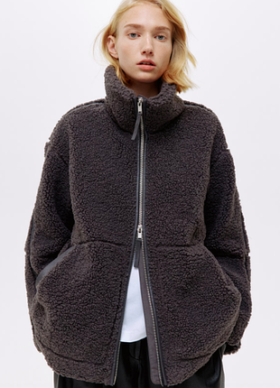 Куртка тедди h&amp;m размер м