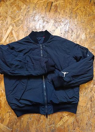 Оригинальная нейлоновая двухсторонняя куртка бомбер мужская air jordan mens ma-1 jacket black da9796-010