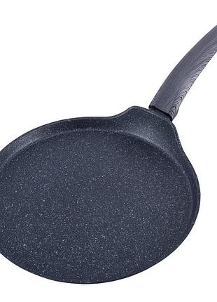 Сковорода млинець 28 см black marble kamille km-4128