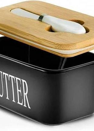 Масляная керамическая с ножом butter olens o8030-144