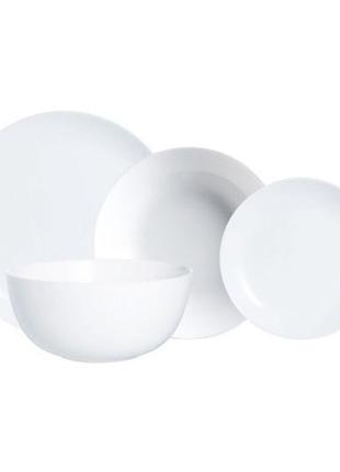 Сервиз столовый luminarc diwali 19 предметов с обеденной тарелкой 25 см 5869/0361 lum an sp
