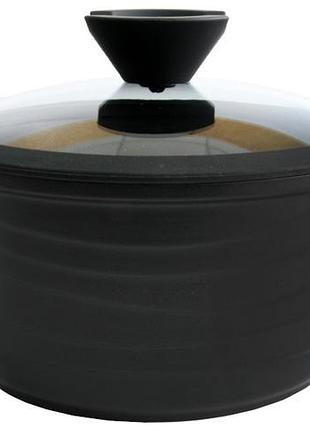 Кастрюля с крышкой 4,7л black pro new lessner 55872-24