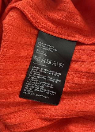 Сукня міді жіноча h&m  в рубчик 8