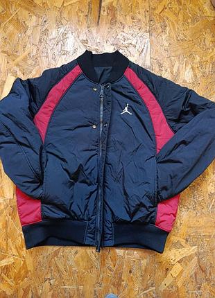 Оригінальна нейлонова двохстороння куртка бомбер чоловіча air jordan mens ma-1 jacket black da9796-010