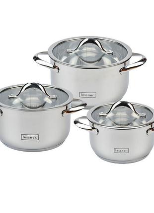 Набір посуду lessner 6 предметів 55877-set6