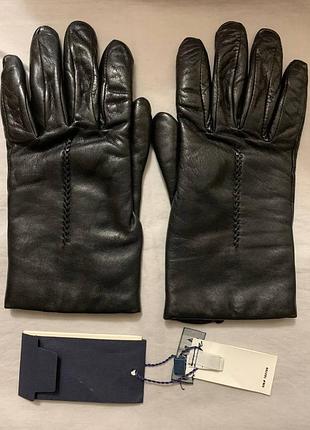 Перчатки armani кожа утепленные 2
