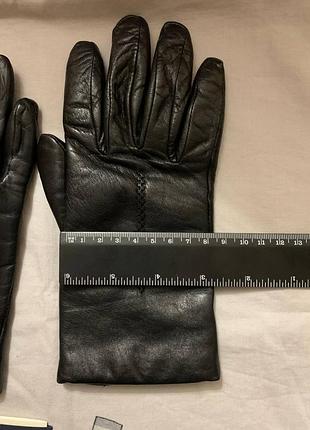 Перчатки armani кожа утепленные 5