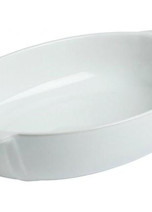 Форма овальная для выпечки pyrex signature 30х20 см белая (sg30or1)