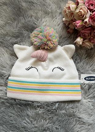 Нова фірмова шапка old navy єдиноріг на дівчинку