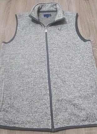 Мужской флисовый жилет matalan lincoln grey fleece gilet, размер s